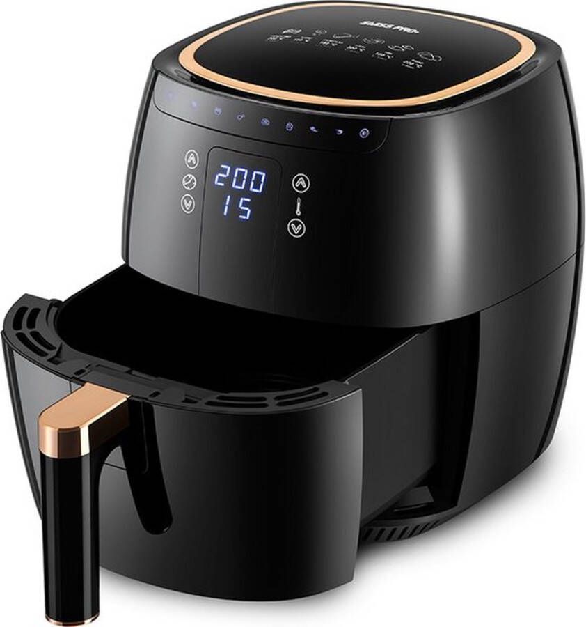 Swiss Pro+ Airfryer XL Heteluchtfriteuse XXL 1890W 7 0L Inhoud 80ºC tot 200ºC Zwart