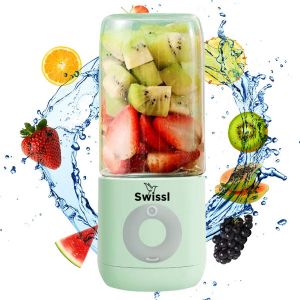 Swissl Blender To Go â€“ Draadloze Smoothie Maker Draagbare Mini Blender Portable Juicer Groen