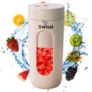 Swissl Blender To Go – Draadloze Smoothie Maker Draagbare Mini Blender Portable Juicer Wit