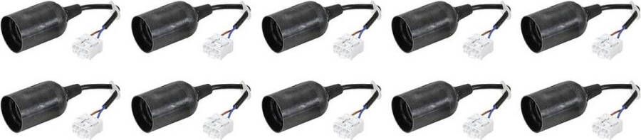 Sygonix SY-4995230 Lampfitting E27 Set van 10 stuks 230 V 500 W Met klemaansluiting