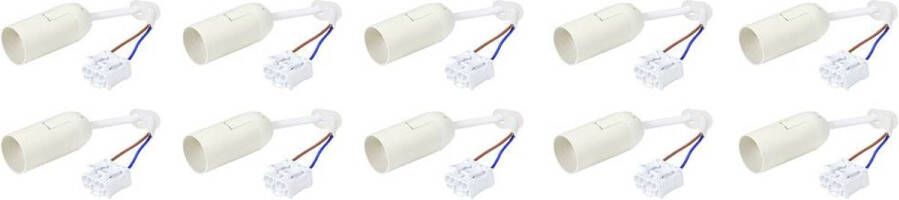 Sygonix SY-4995234 Lampfitting E14 Set van 10 stuks 230 V 500 W Met klemaansluiting