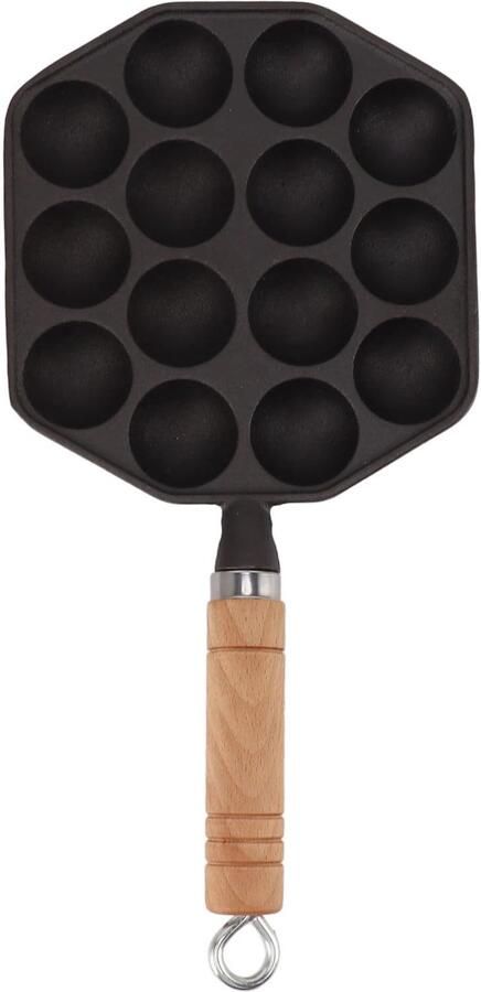 Takoyaki Pan 14 Gaten Gietijzer Ongecoat