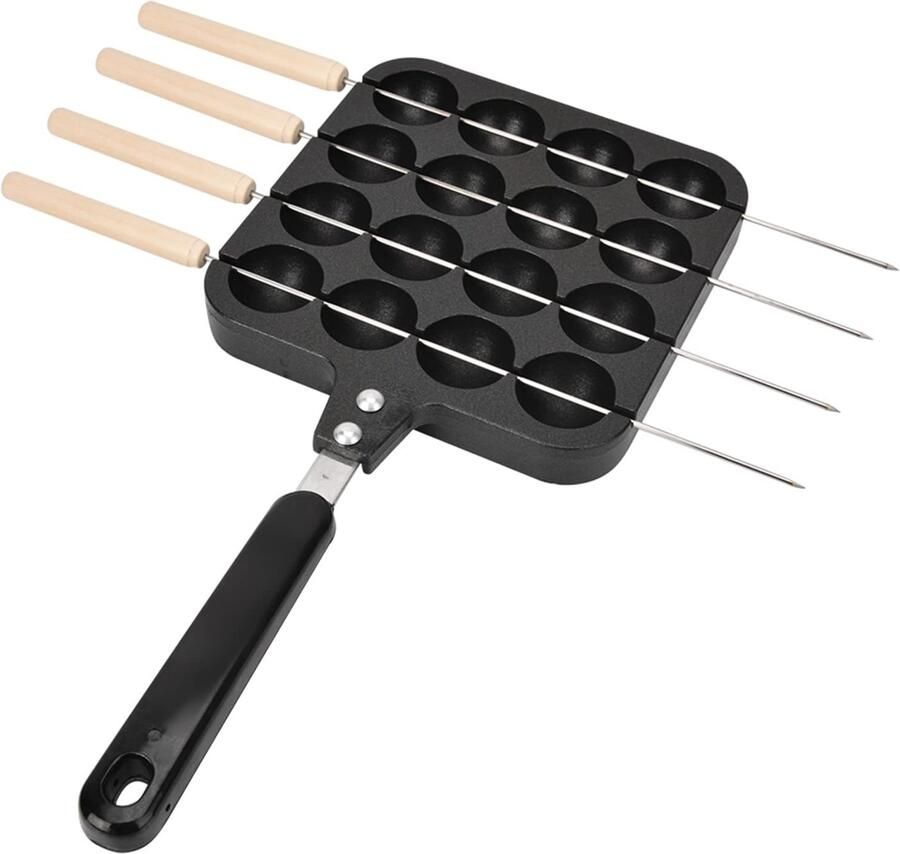 Takoyaki-pan 16 gaten Anti-aanbaklaag