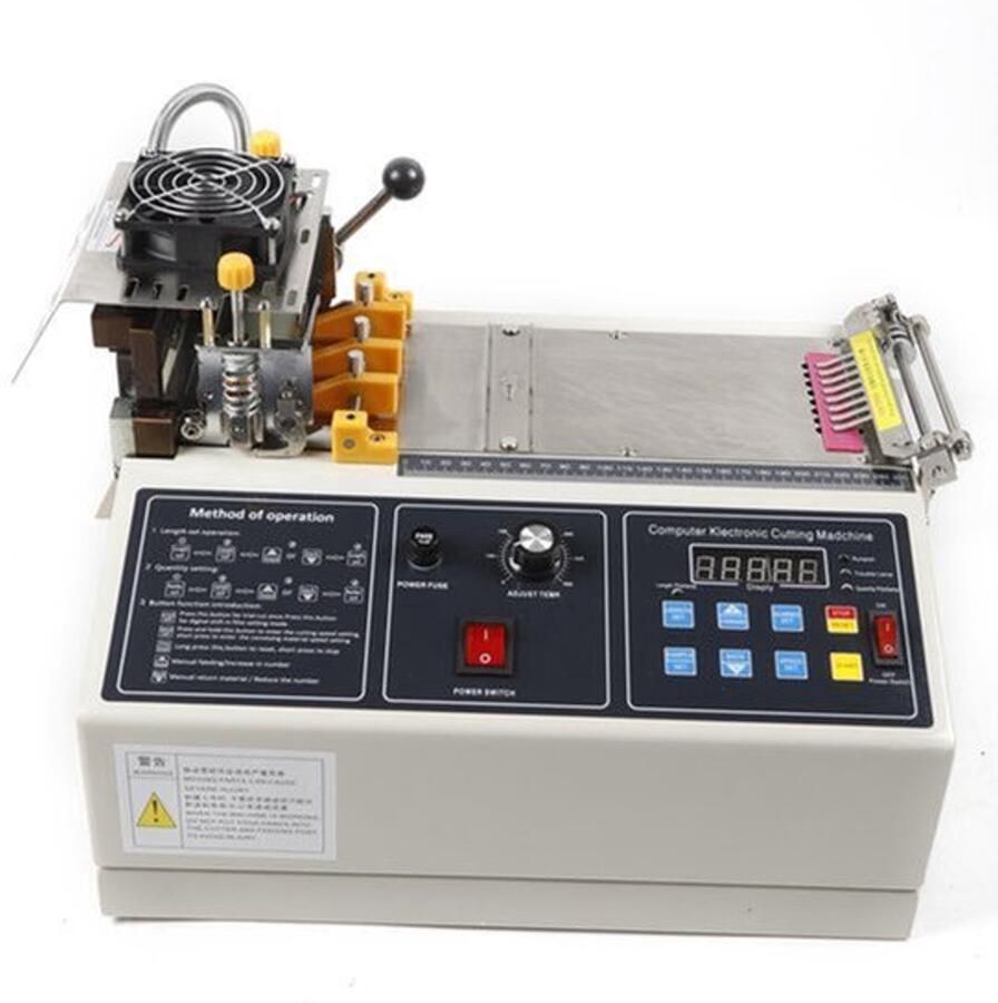 Tape Snijmachine Automatisch 220V EU Maat M 280W Vermogen Stalen Behuizing Voor Leer En Nylon Band