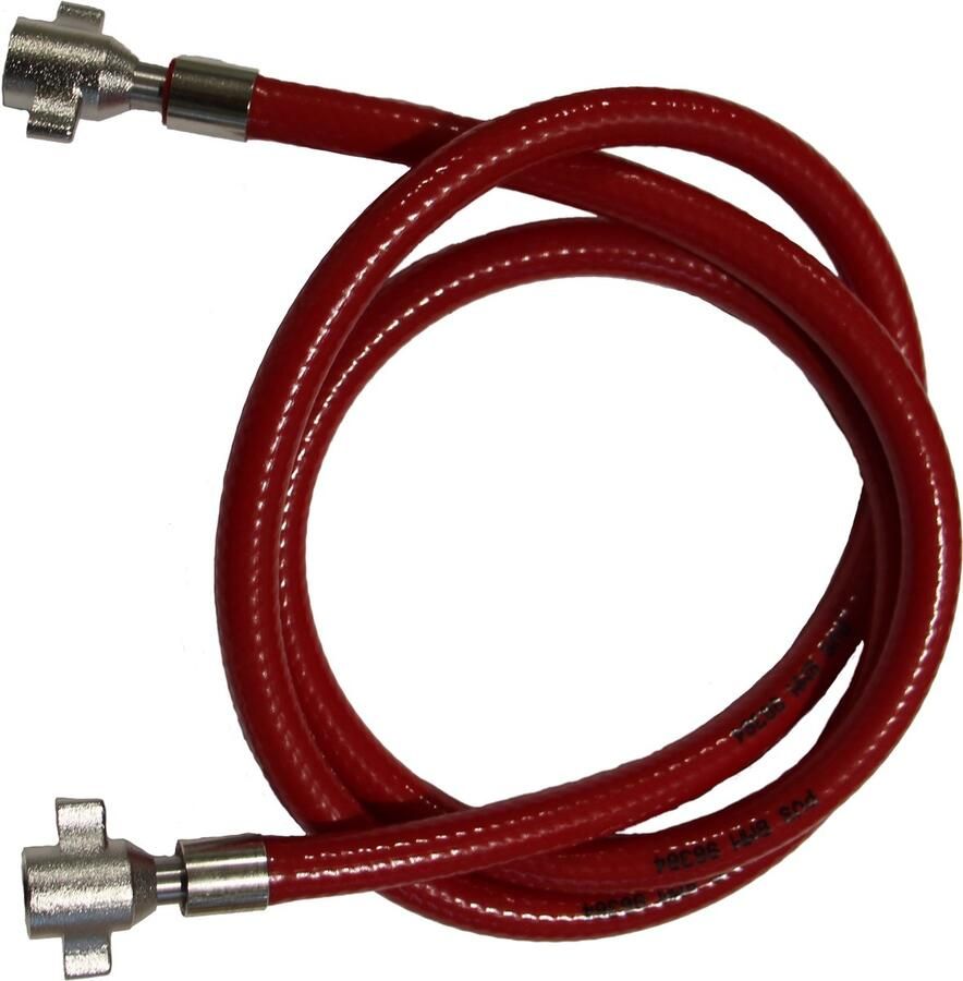 Tapkoel CO2 slang rood met 2 x 3 8 flare aansluitingen