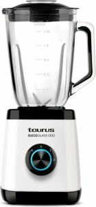 Taurus BLENDER SUCCO GLASS WHITE 1 5 L 1300W