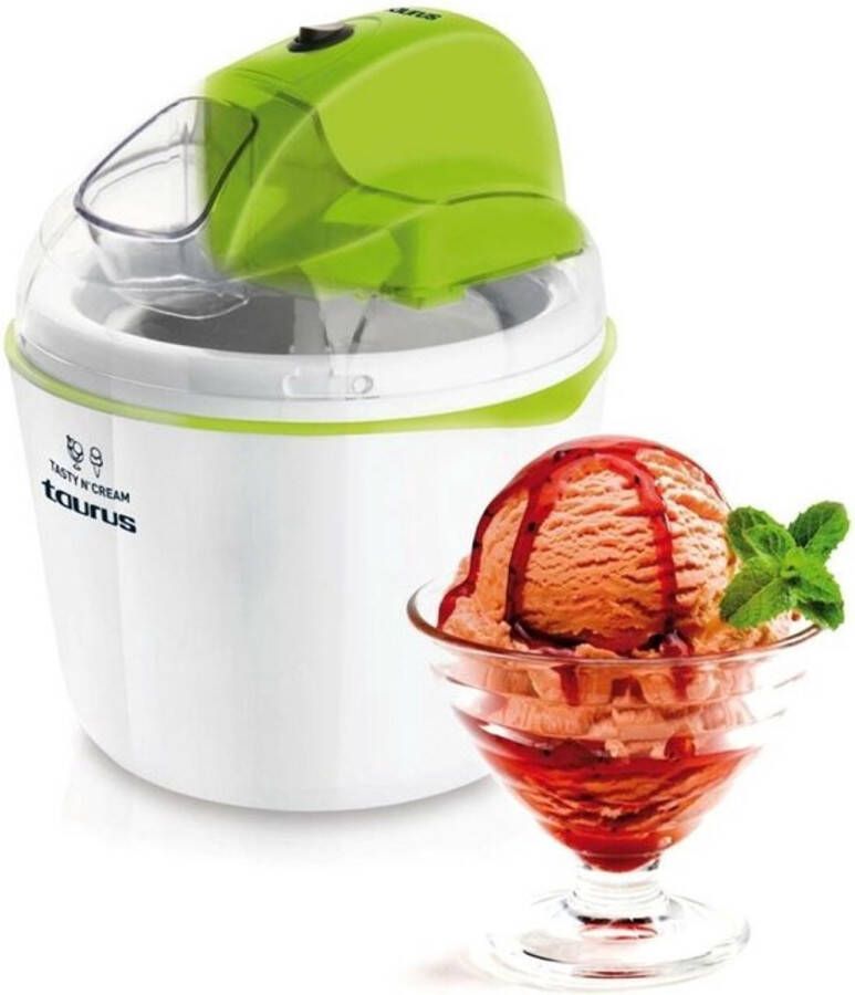 Taurus Ijsmachine TASTY&CREAM 1 5 L Wit Groen