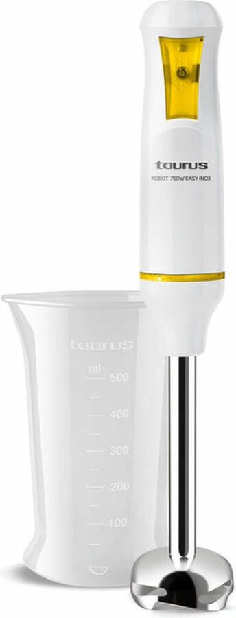 Taurus Robot 750 Easy inox 0 5 l Staafmixer 750 W Wit Geel