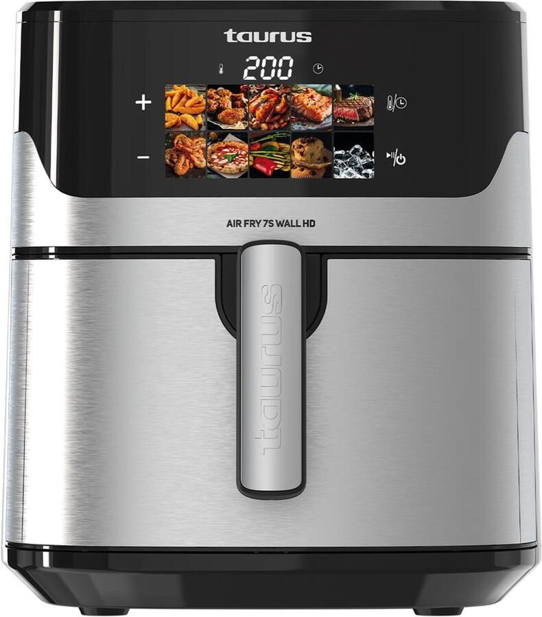 Taurus Air Fry Digital 7S Wall HD Airfryer 6 5 L capaciteit 8 automatische programma s HD-touchdisplay