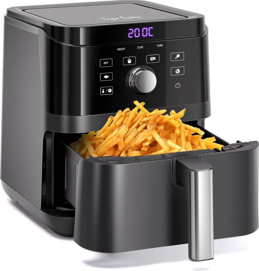 Taylor Swoden Airfryer XXL Groot 6L Heteluchtfriteuse 40 tot 200°C 1700W Zwart Air 30LB2