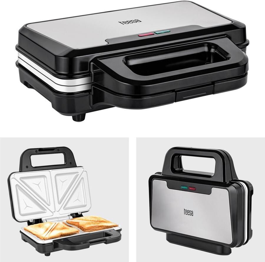 Teesa Serie Sandwichmaker XXL 900 W Keramische Coating