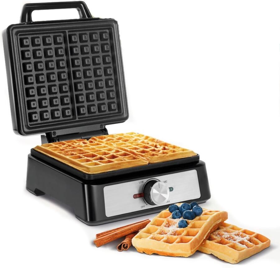 Teesa TSA3227 Serie Wafelijzer 1600W Regelbare Temperatuur Inox