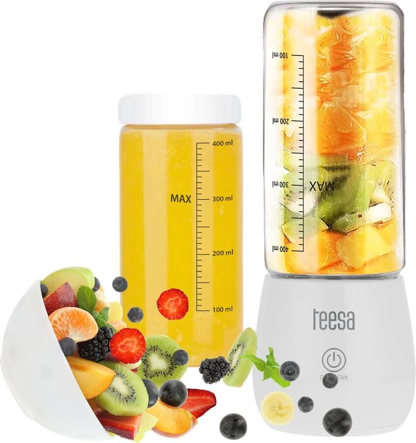 Teesa TSA3543 Draagbare Blender 100W Borosilicaatglas BPA-vrij