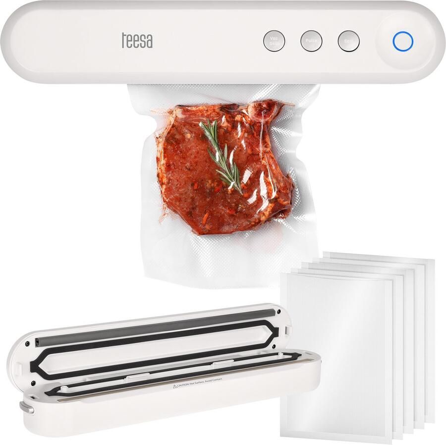 Teesa V100 Serie Vacumeermachine 30cm 70W Wit