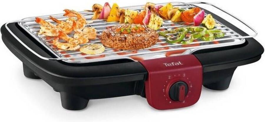 Tefal Tafelgrill EasyGrill Adjust met water vulbare lekbak tegen rook en geuren vaatwasmachinebestendig rooster en druppelschaal plaatsbesparend bg90e5 - Foto 8