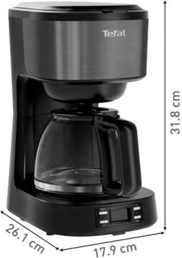Tefal CM520810 Koffiezetapparaat 900W zwart