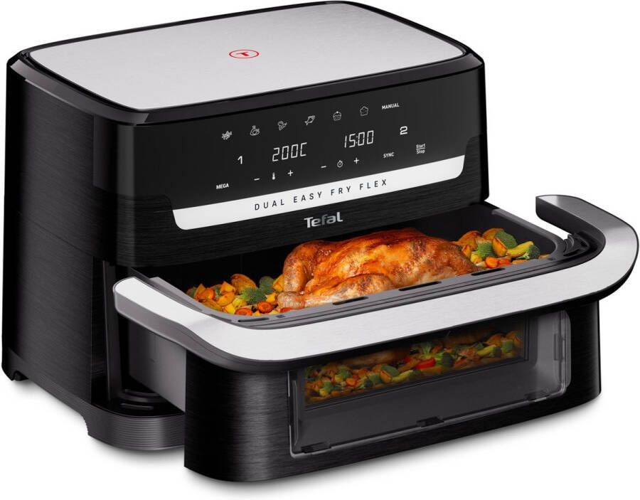 Tefal Airfryer EY9228 Easy Fry Flex 7 vooringestelde programma's tijds- en energiebesparend ey9228