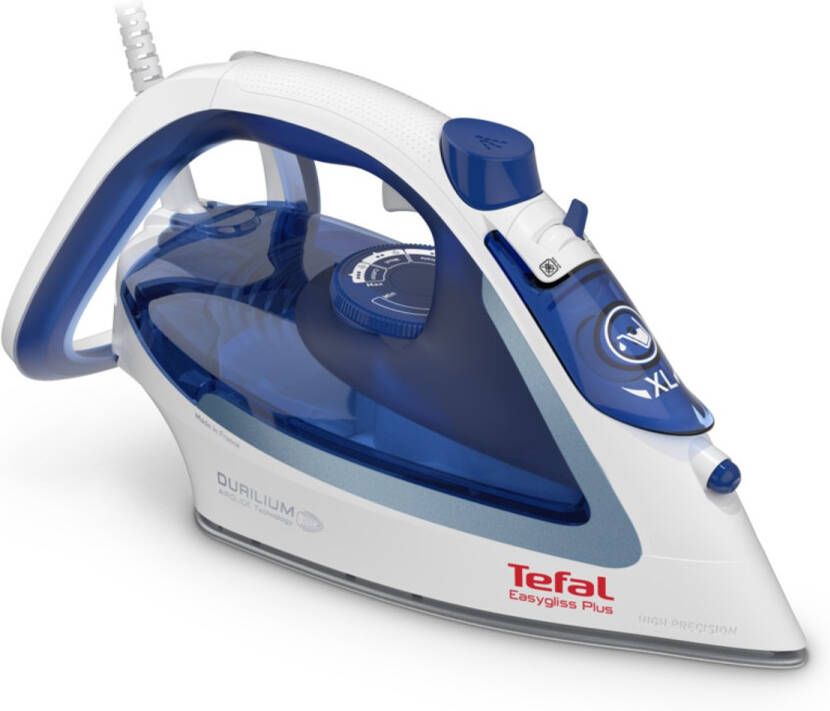 Tefal EasyGliss Plus FV5715 Stoomstrijkijzer 45 g min Stoomafgifte 190 g min Stoomboost Anti-Kalk Snel Opwarmen 2400W
