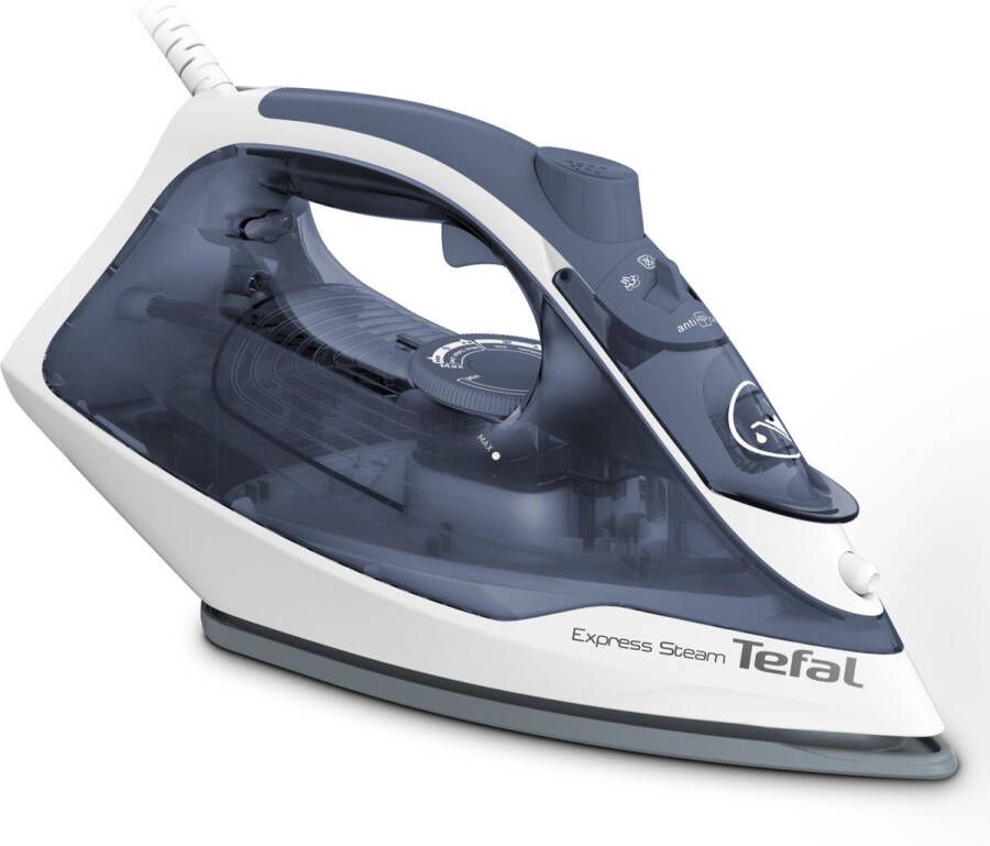 Tefal Express Steam FV2837 Stoomstrijkijzer 165 g min Stoomboost Anti-Kalk Snel Opwarmen 2400W