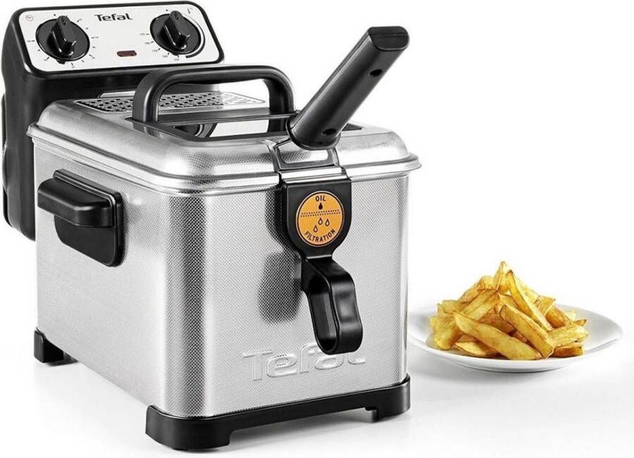 Tefal Friteuse FR5101 Filtra Pro Inox & Design 3 0 l met olie clean-oil-systeem warmte-isolerend thermostaat timer - Foto 12