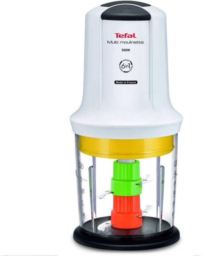 Tefal Multi Moulinette MQ7231 Hakmolen 500 ml 4 Mesjes Geschikt voor Groenten Noten en Vlees