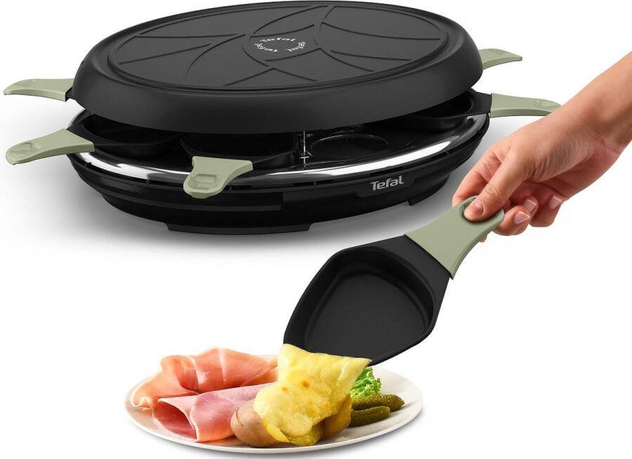 Tefal Neo Deco RE31E8 Gourmetset 8 Personen Anti-aanbaklaag Compact Geschikt voor Raclette
