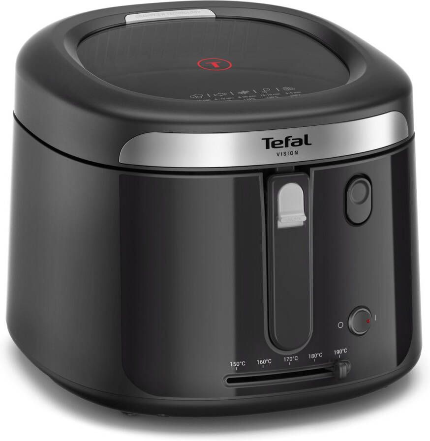 Tefal Vision FF2528 Frituurpan 2.1L 1900W Groot kijkvenster Tot 4 Personen Zwart