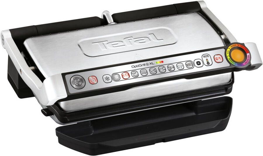 Tefal Contactgrill OptiGrill+ XL incl. bakplaat handmatige modus met 4 temperaturen 9 automatische kookprogramma's vaatwasmachinebestendige platen gc724d - Foto 3