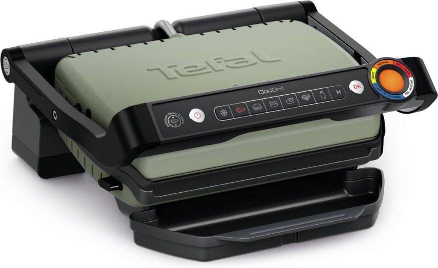 Tefal OptiGrill Eco GC71EL Intelligente Contactgrill Keramische uitneembare platen PFAS vrij 6 Automatische Programma's Gaarheidsindicator Gemaakt van 35% gerecycled materiaal 2000W RVS - Foto 2