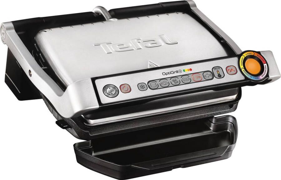 Tefal Optigrill+ GC712D Contactgrill Anti-aanbaklaag 6 automatische programma s RVS - Foto 2