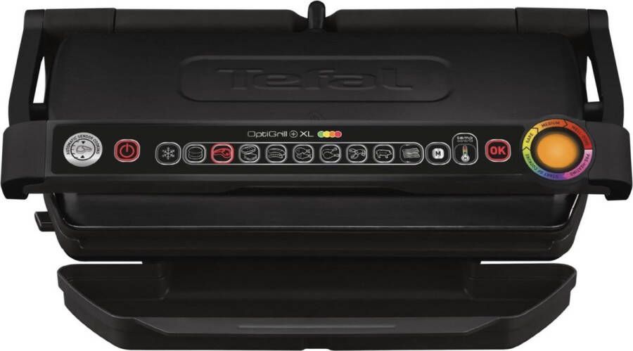Tefal OptiGrill + GC7248 Roestvrijstaal Thermoplastic Rechthoekig Touch