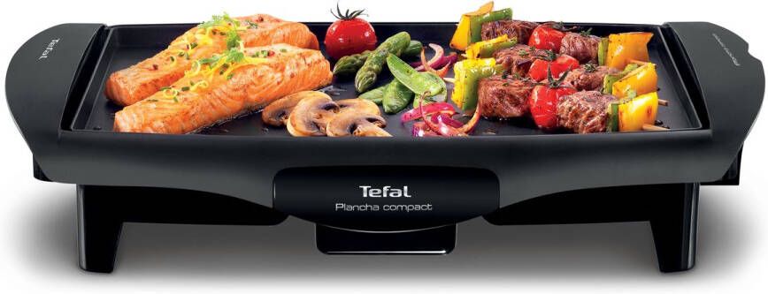 Tefal Plancha CB5005 Grillplaat 35 x 25 cm 4 personen 1800W- Regelbare thermostaat Anti-aanbaklaag Zwart - Foto 2