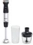 Tefal Quickchef+ HB6728 Staafmixer Inclusief Mengbeker en Hakmolen 20 Snelheden en Turbostand 1000W Zwart RVS - Thumbnail 2