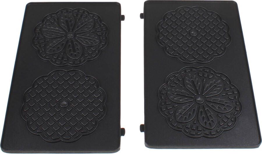Tefal Snack Collection XA800712 Bloemvormige wafelplaten set van 2