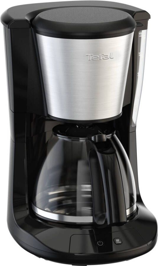 Tefal Subito CM5S1D Filter koffiezetapparaat 1.25L Herbruikbaar filter 15 Kopjes Optionele Warmhoudfunctie Modern Design RVS