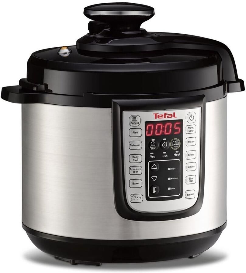 Tefal All-in-One CY505E Multicooker Slowcooker Snelkookpan 6L Digital Timer