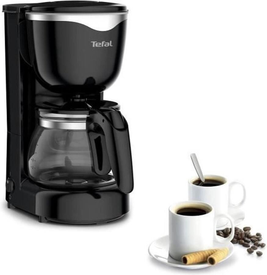 Tefal Dialog Mini CM3408 Filter koffiezetapparaat 0.6L Compact Voor 6 Kopjes Zwart
