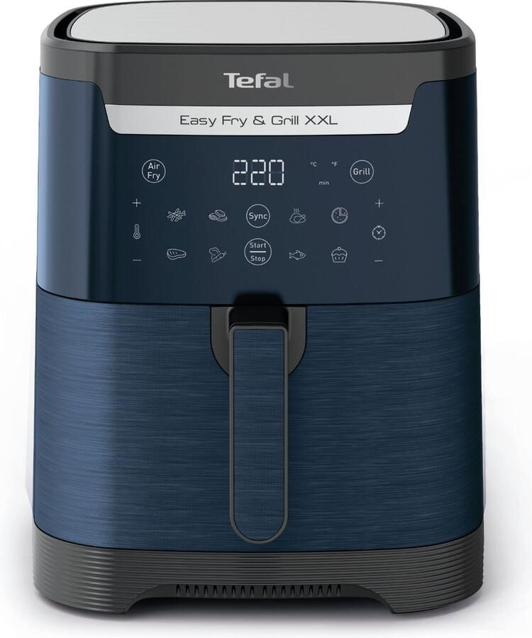 Tefal Easy Fry & Grill EY8014 XXL 6 5L 2-in-1 Heteluchtfriteuse met Uitneembare Verdeler Blauw Airfryer met 8 Automatische Kookprogramma's Beste Grote Airfryer van Digitaal Display Extreem stil Koken Zonder Olie Anti Aanbaklaag - Foto 9