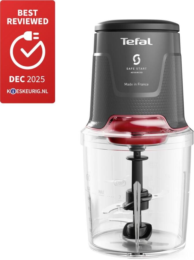 Tefal Easy Press MQ740H Hakmolen 500 ml 4 messen 2 Snelheden Geschikt voor Groenten en Vlees - Foto 2