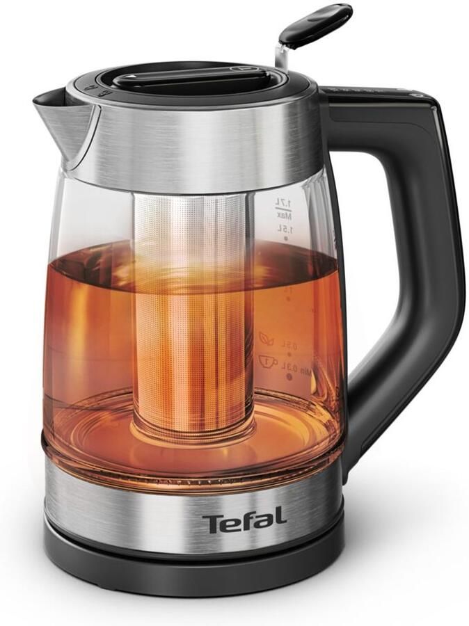 Tefal Element BJ760D Waterkoker Glas RVS 5 temperaturen Warmhoudfunctie