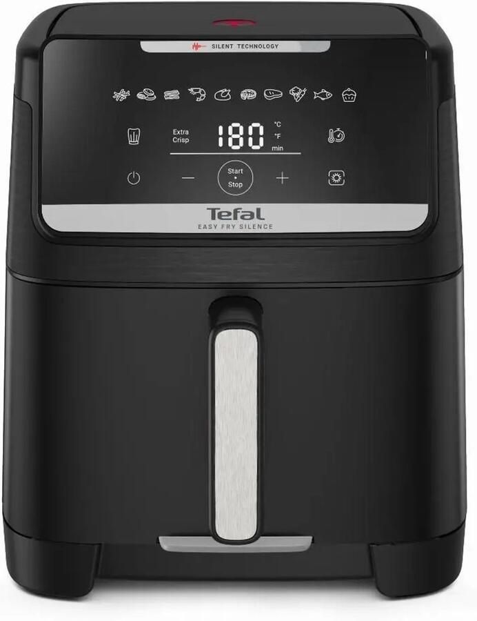Tefal EY8428 Easy Fry Silence XXL Airfryer 5 6 liter 6 tot 8 personen Smart & Silence technologie