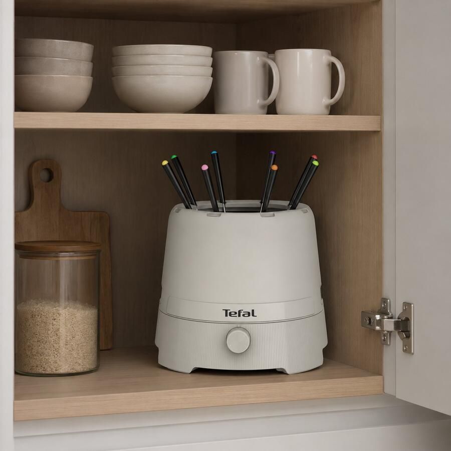 Tefal Fondue ThermoRespect Elektrisch Fondueset voor 8 Personen 1 5 L Boekweit EF271AF0