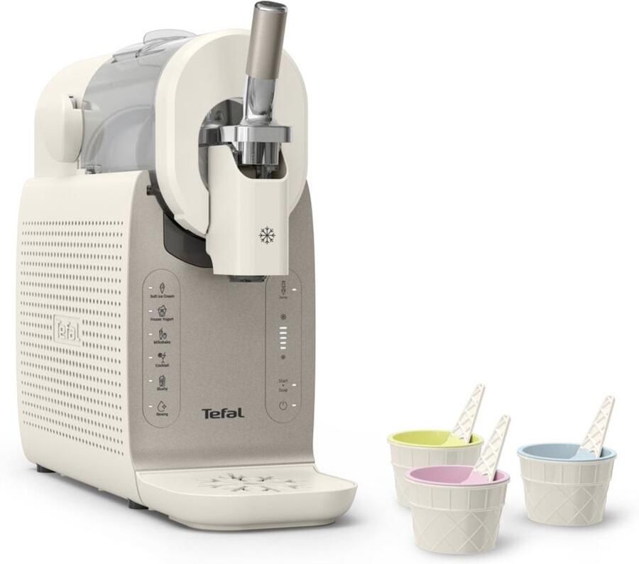 Tefal Freezi IG801A IJsmachine 1 liter Geschikt voor 10 personen 5 programma's Inclusief Accessoires