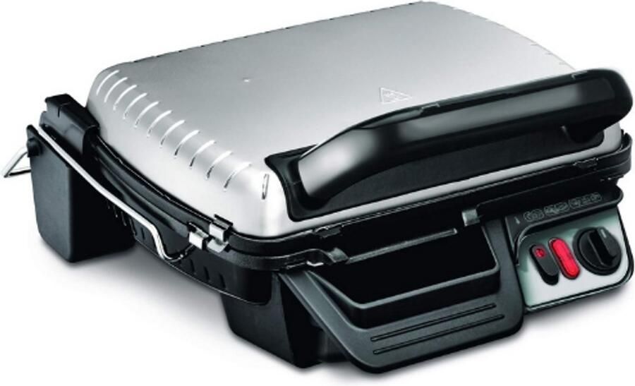 Tefal Grill Ultra Compact 600 Comfort GC306012 2-in-1 Binnen Grill Barbecue Grill 2000W Gezond Koken Vaatwasmachinebestendige Antiaanbakplaten Sapopvangbak Temperatuurregeling Tafelgrill Compact Design