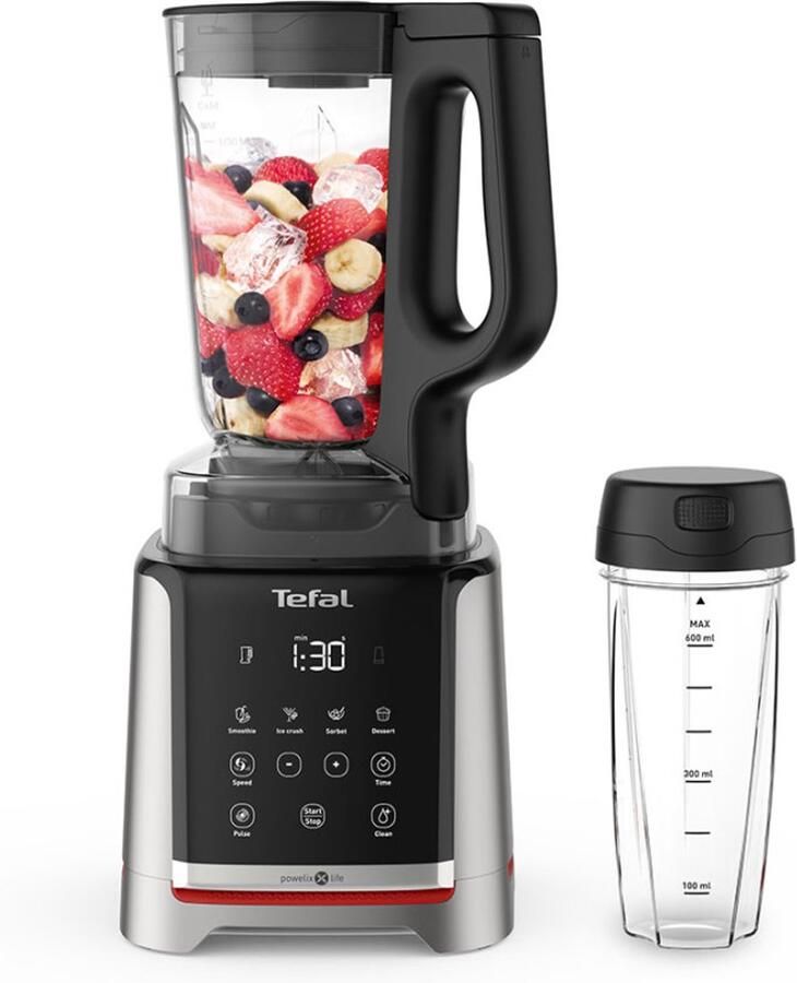 Tefal Blender BL91HD Infiny Mix+ Highspeed 5 automatische programma's messen met titaniumcoating