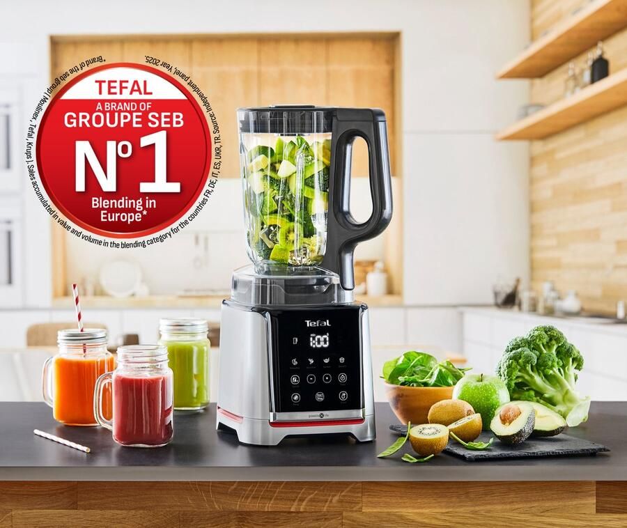 Tefal Blender BL91HD Infiny Mix+ Highspeed 5 automatische programma's messen met titaniumcoating