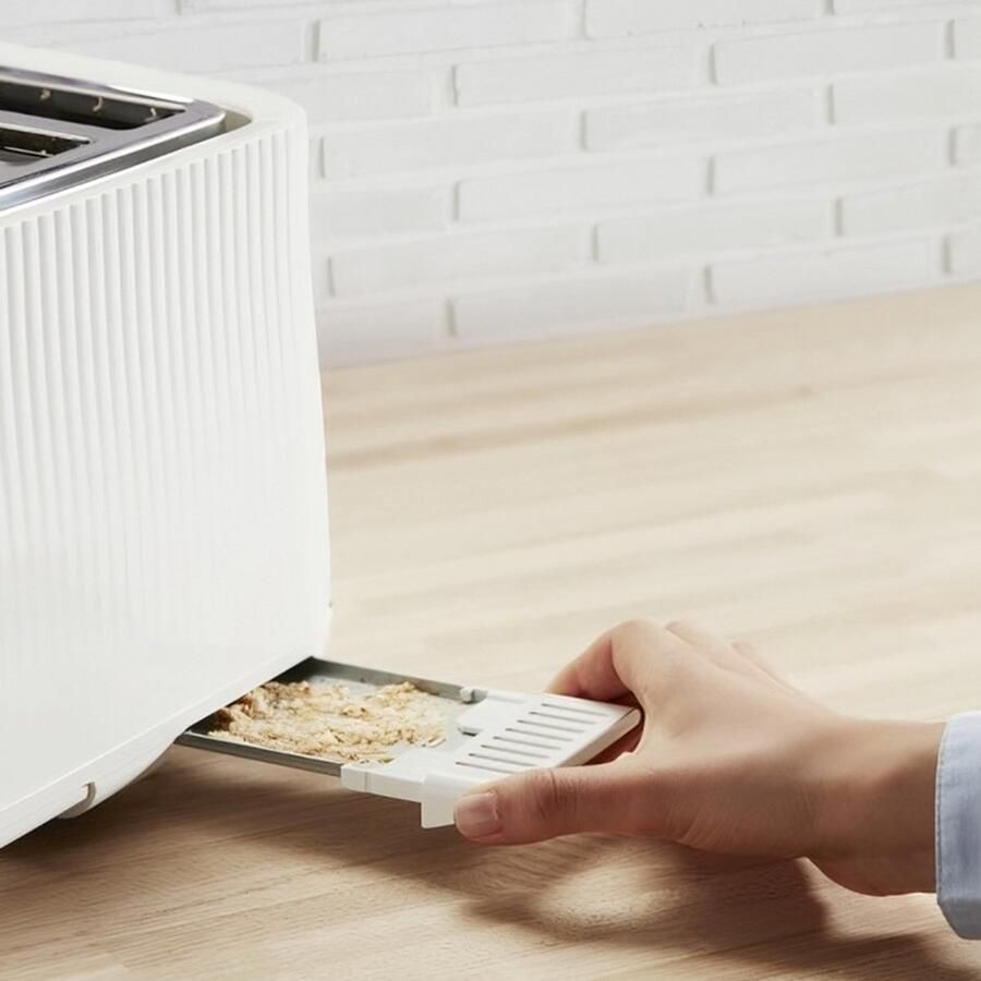 Tefal Loft TT7611 broodrooster 2 snede(n) Chroom Wit