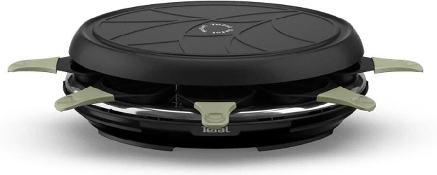 Tefal Neo Deco RE31E8 Gourmetset 8 Personen Anti-aanbaklaag Compact Geschikt voor Raclette