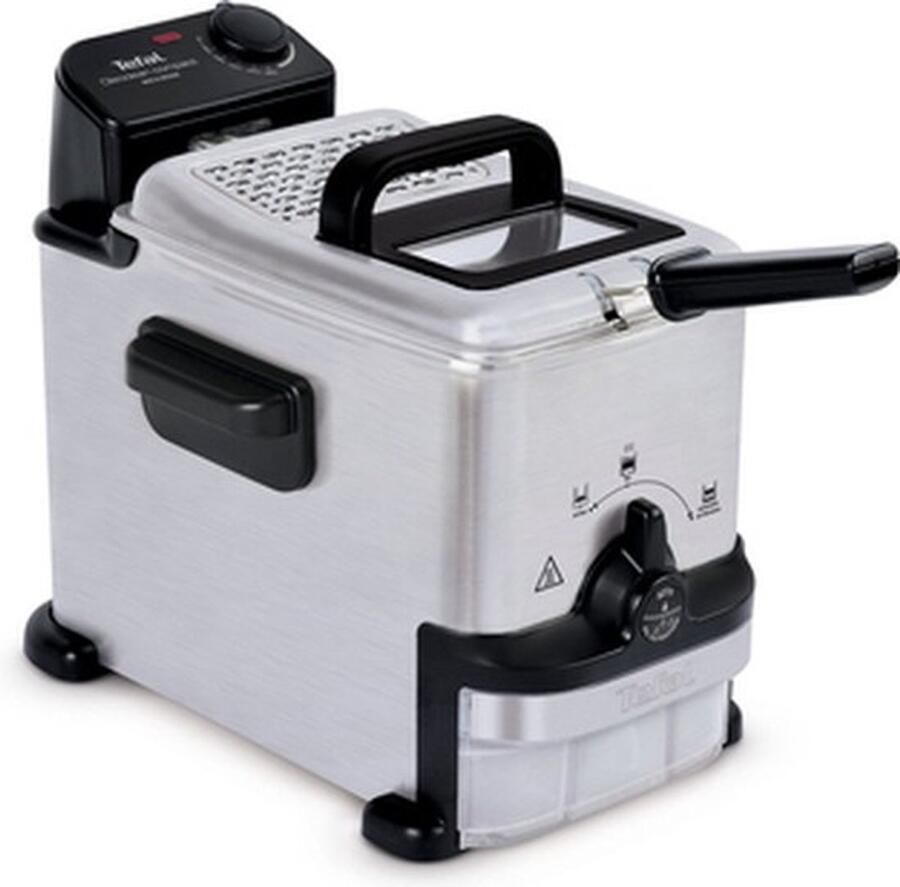 Tefal Friteuse Oleoclean Compact 2 l deksel met filter kijkvenster temperatuurregeling fr7016