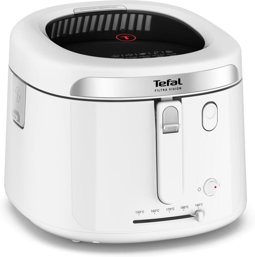 Tefal One New FF2541 Frituurpan 2.1L 1900W Filtra Vision Tot 4 Personen Wit